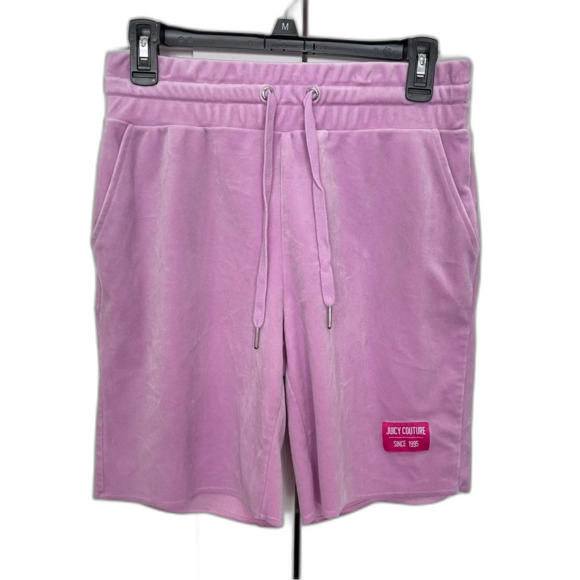 Juicy Couture Pants - Juicy couture velour Bermuda shorts light pink size small